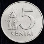 LITHUANIA 5 CENTAI