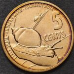 SEYCHELLES 5 CENTS SNAIL