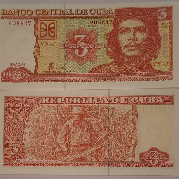 CUBA 3 PESOS CHEGUVERA