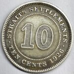 STRAIGHT SETTLEMENT 10 CENTS SILVER