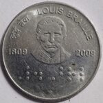 2 RUPEES LOUIS BRAILLE