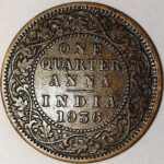 ONE QUARTER ANNA GEORGE V