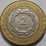 ARGENTINA 2 PESO BI METAL