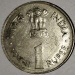 NEHRU 1 RUPEE NICKEL