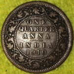 1910 ONE QUARTER ANNA