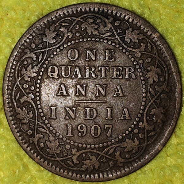 1907 ONE QUARTER ANNA