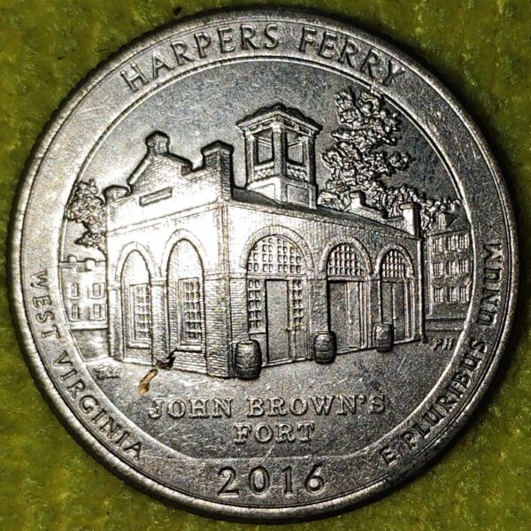 US PQ 1/4 DOLLAR HARPERS FERRY