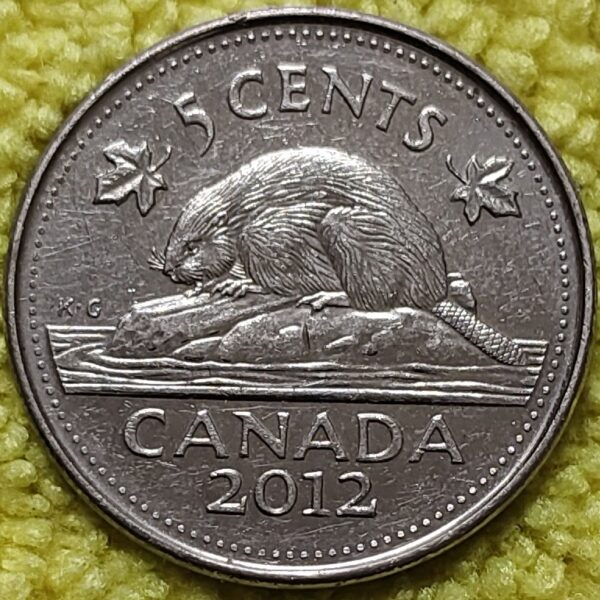 CANADA 5 CENTS BEAVER