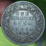 ONE QUARTER ANNA 1916 - GEORGE V - Image 2