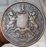 1835 HALF ANNA EAST INDIA COMPANY - Image 2