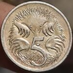 AUSTRALIA 5 CENTS 3RD PORTRAIT