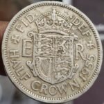 UK HALF CROWN EZ 1ST PORTRAIT